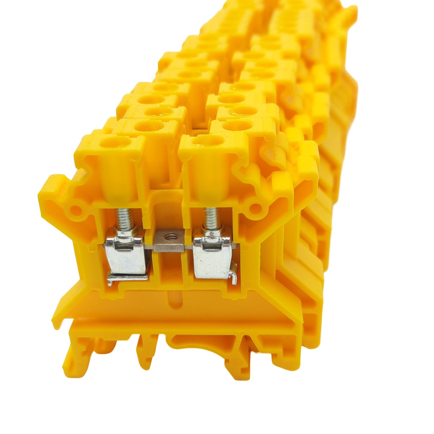 New Lot of 20 Altech CTS4U-N/Y Feed-Through Terminal Blocks, 600VAC/DC 30A