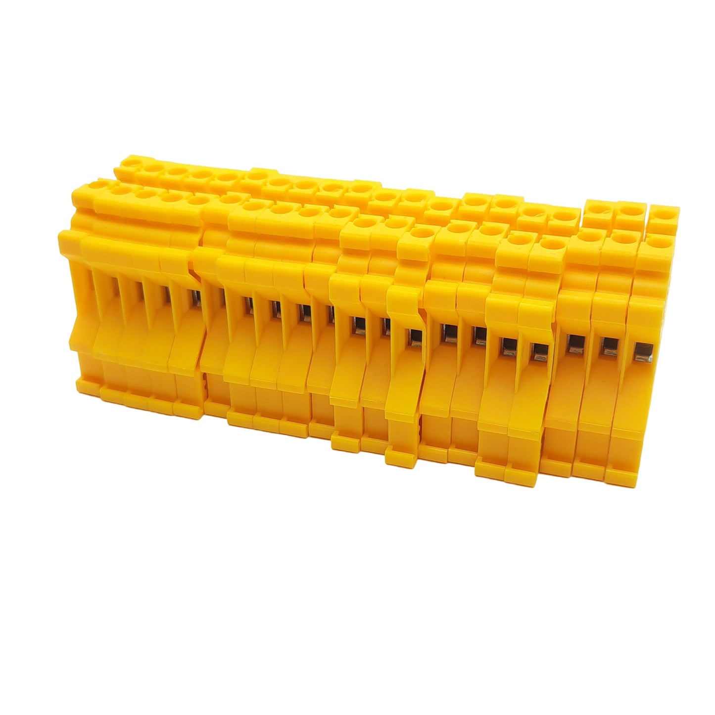 New Lot of 20 Altech CTS4U-N/Y Feed-Through Terminal Blocks, 600VAC/DC 30A