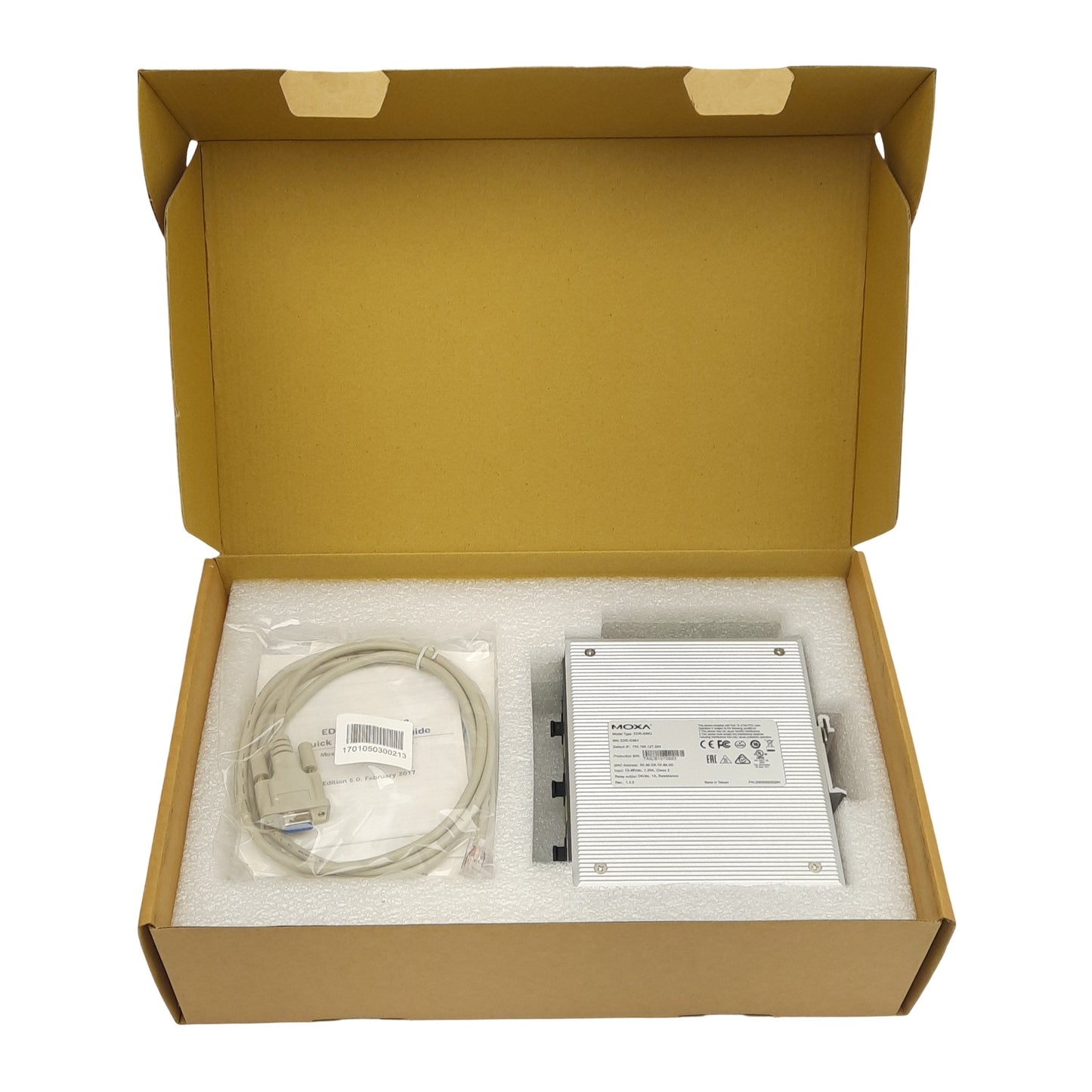 New Moxa EDR-G903 Industrial Secure Gigabit Router w/ Firewall/NAT/VPN 12-48VDC