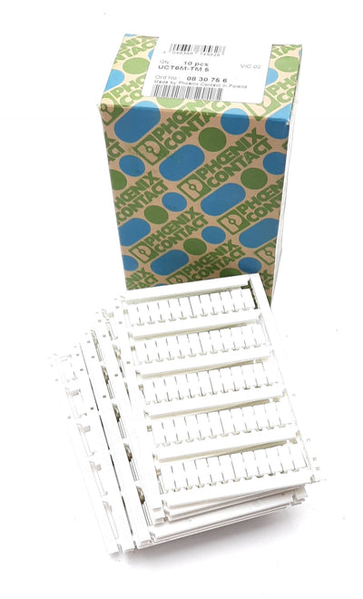 New Phoenix Contact UCT6M-TM 5 Terminal Markers, Wire Labels & Markers 11x4.77x2.7mm