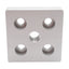 New Lot of 2 Tslots 655129 5-Hole Center Tap Base Plate, Series 10, 2x2x0.5in