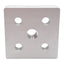 New Lot of 2 Tslots 655129 5-Hole Center Tap Base Plate, Series 10, 2x2x0.5in