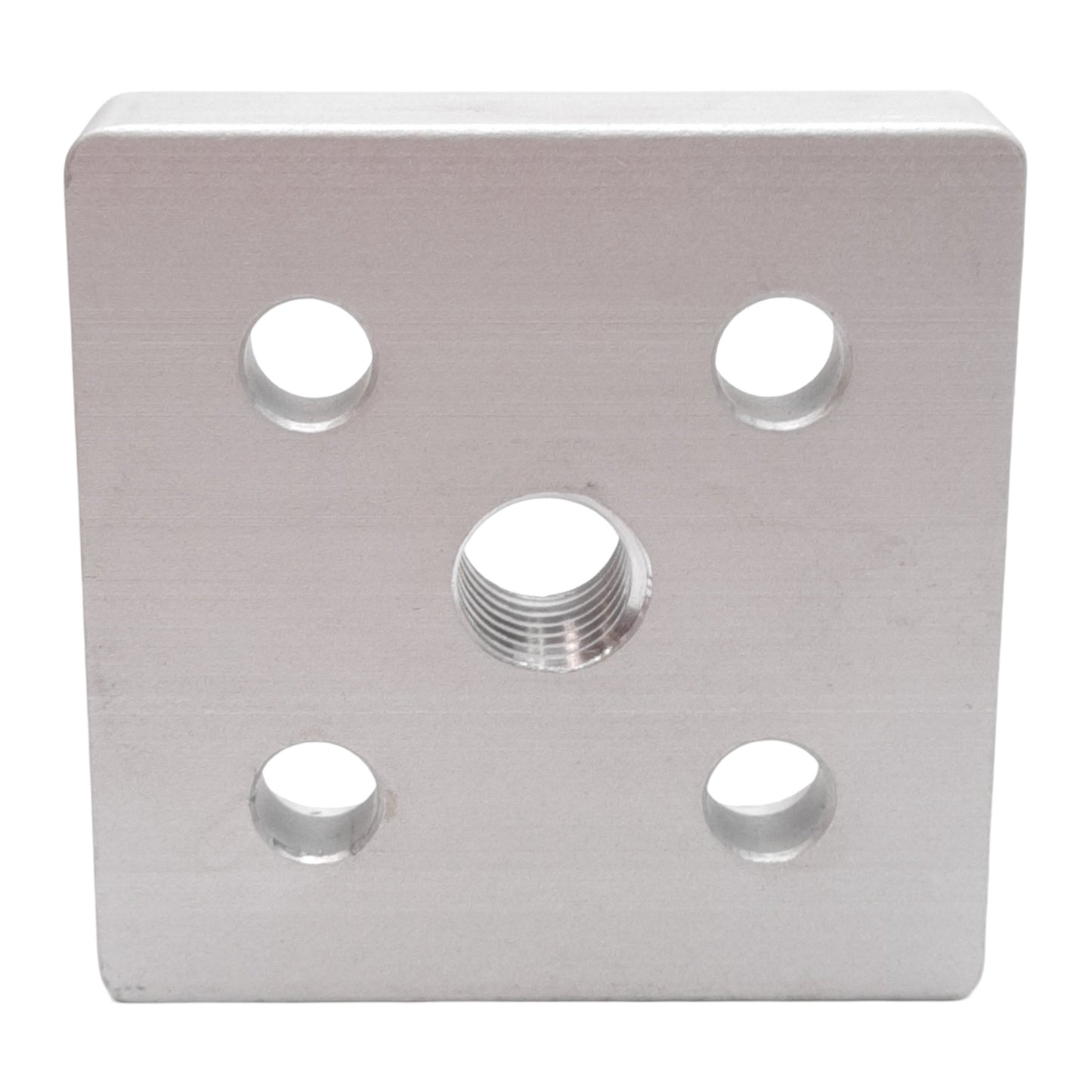 New Lot of 2 Tslots 655129 5-Hole Center Tap Base Plate, Series 10, 2x2x0.5in