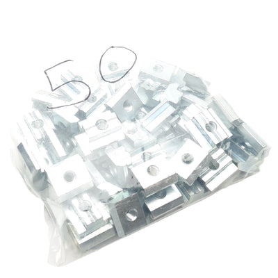 New – Open box Lot of 50 Fath 096036 T-Slot Nut, 19.5x10.6mm, M6, B, Slot 10, 5.1mm Step Height