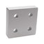 New Lot of 2 Tslots 655663 4-Hole Blank Base Plate, Series 10, 1/4in SHCS, 2x2x0.5in
