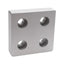 New Lot of 2 Tslots 655663 4-Hole Blank Base Plate, Series 10, 1/4in SHCS, 2x2x0.5in