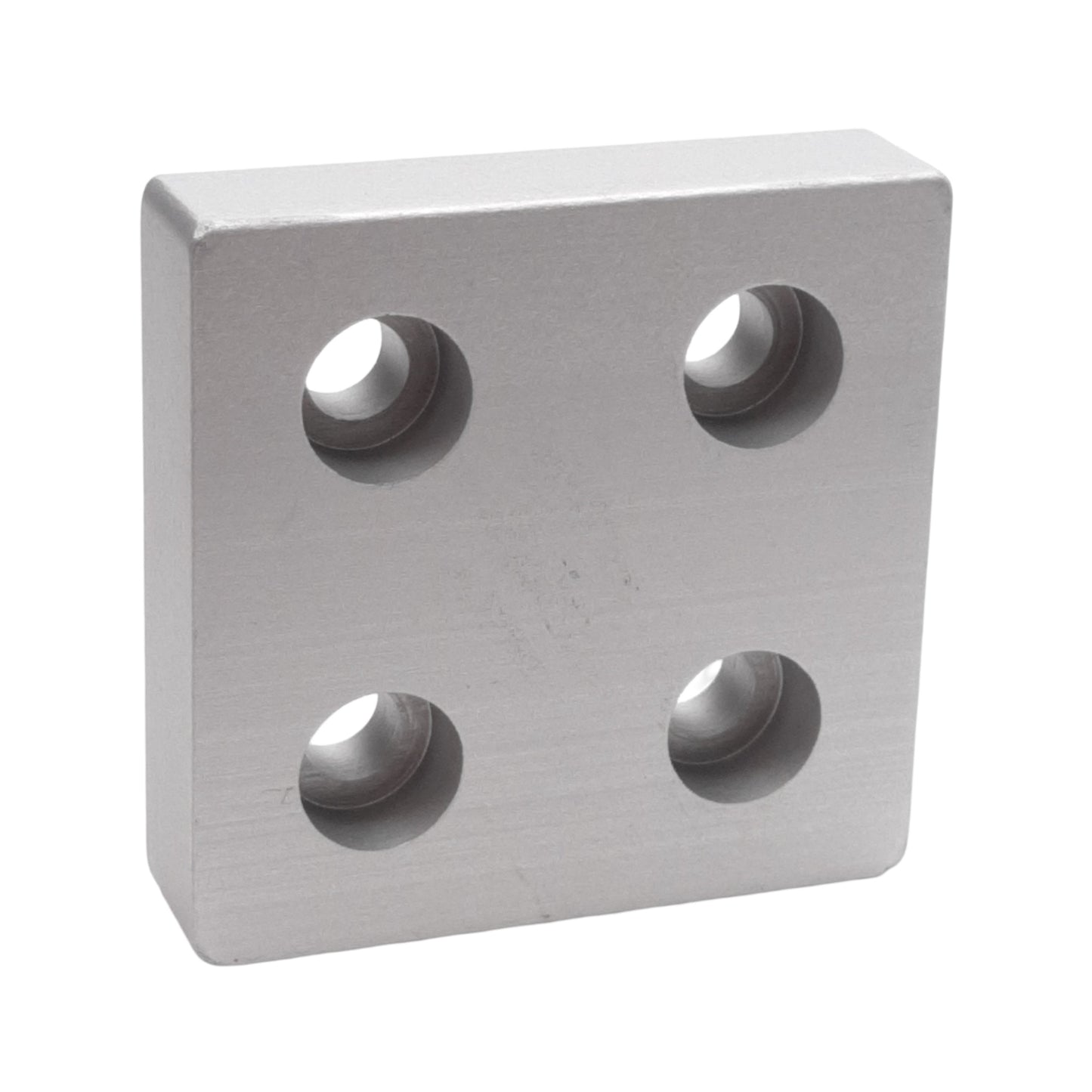 New Lot of 2 Tslots 655663 4-Hole Blank Base Plate, Series 10, 1/4in SHCS, 2x2x0.5in