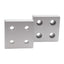New Lot of 2 Tslots 655663 4-Hole Blank Base Plate, Series 10, 1/4in SHCS, 2x2x0.5in