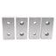 New Lot of 4 Tslots 655658 2-Hole Blank Base Plate, Series 15, ø5/16in, 3x1.5x0.75in