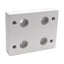 New Tslots 655281 Flange Mount Caster Base Plate, Series 15, 3.75in x 3in x 0.75in