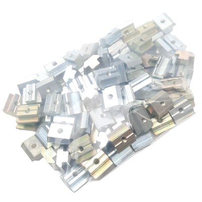 New – Open box Lot of 100 Extrusion T-Slot Nuts, 19.5x10.6mm, M5, B, Slot 10, Mixed Materials