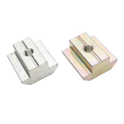 New – Open box Lot of 100 Extrusion T-Slot Nuts, 19.5x10.6mm, M5, B, Slot 10, Mixed Materials