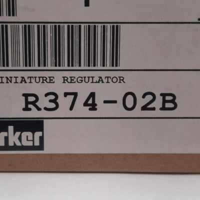New Parker R374-02B Miniature Regulator, 300PSIG Supply, 0-60PSIG Set, 1/4in NPT