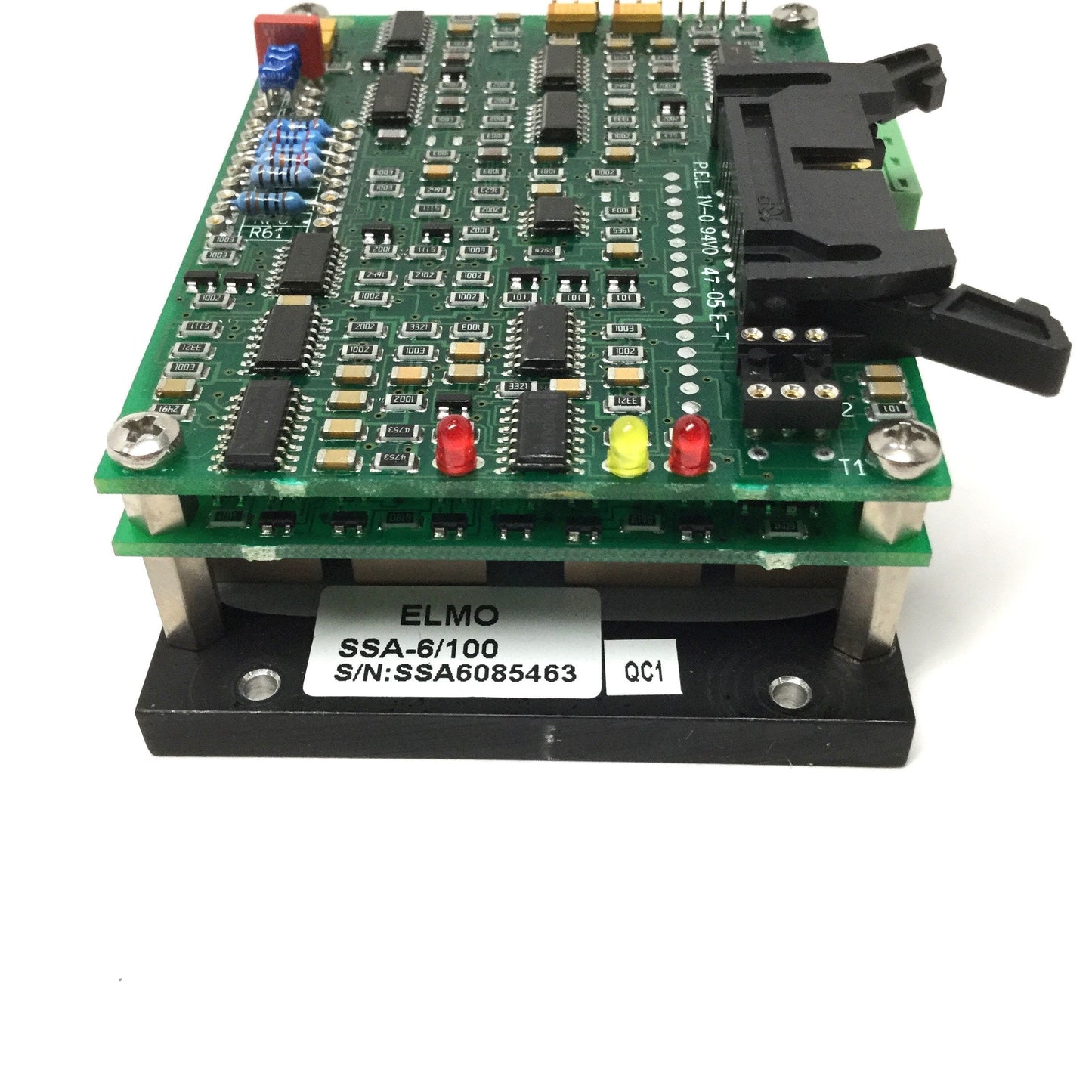 Used ELMO SSA-6/100 PWM Servo Amplifier, 20-100VDC, 6A Cont/15A Peak, 100x65x30mm