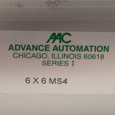 New Advance Automation I-6X6-1.375-MS4 Air Cylinder ø6in Bore, 6in Stroke, 3/4in NPT