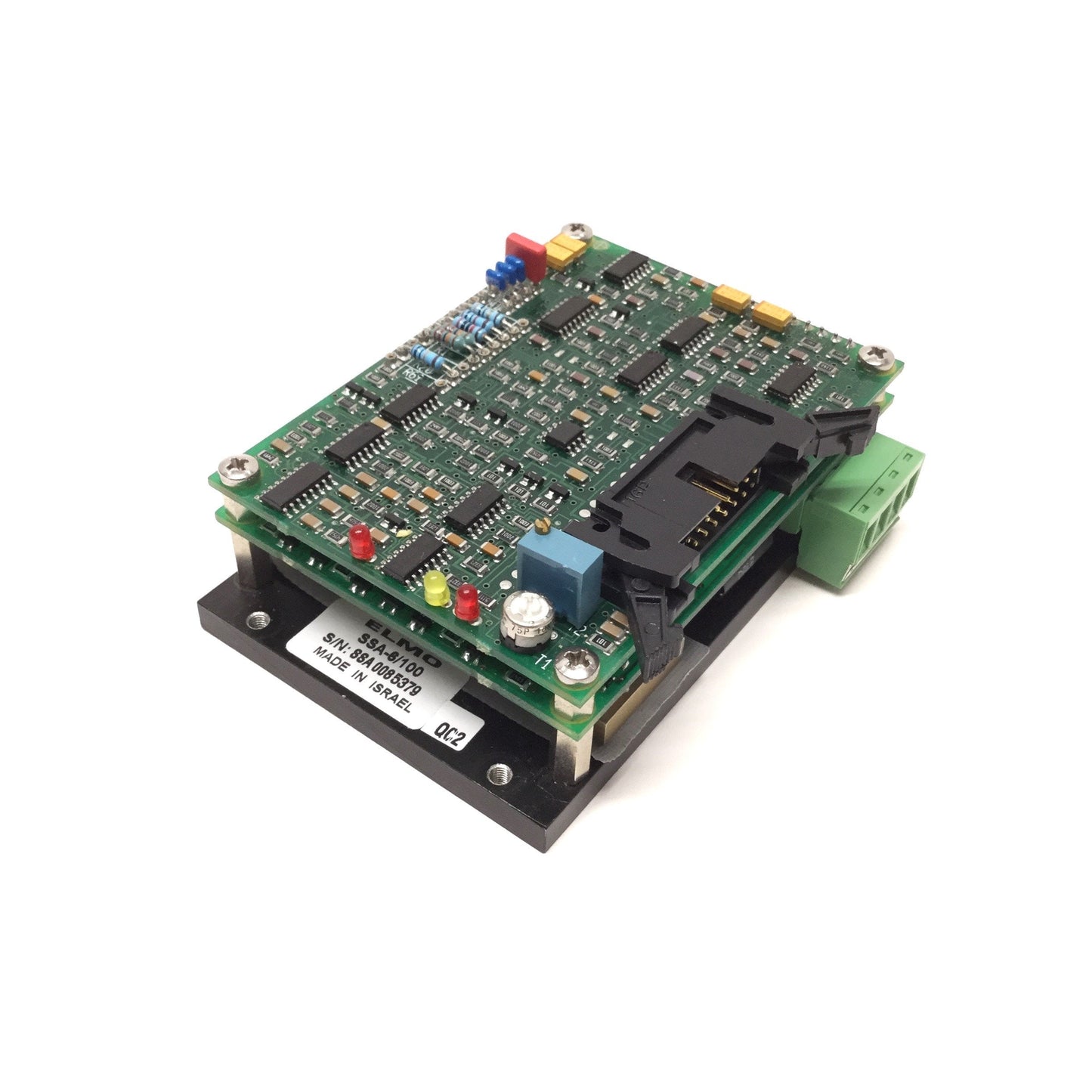 Used ELMO SSA-6/100 PWM Servo Amplifier, 20-100VDC, 6A Cont/15A Peak, 100x65x30mm