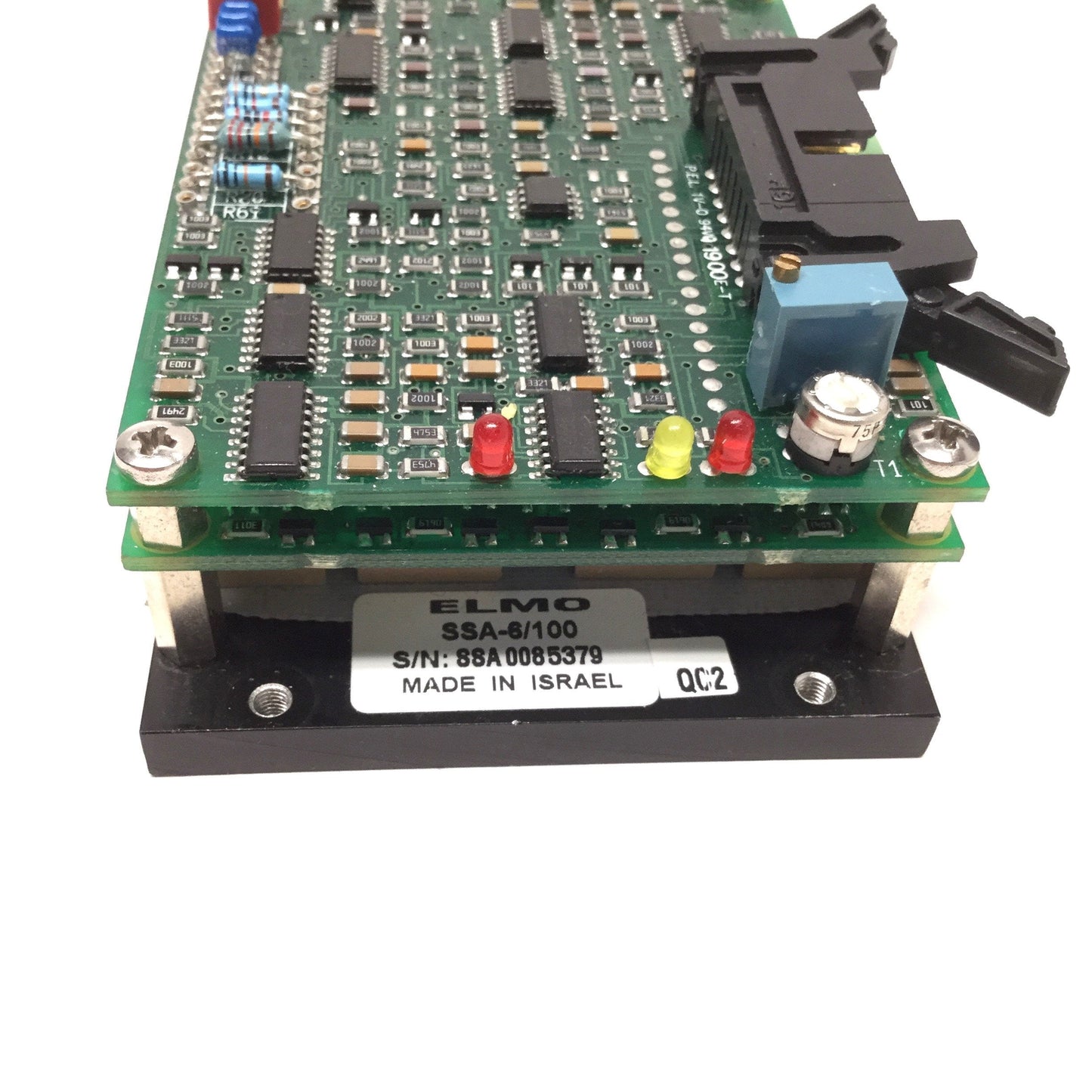 Used ELMO SSA-6/100 PWM Servo Amplifier, 20-100VDC, 6A Cont/15A Peak, 100x65x30mm