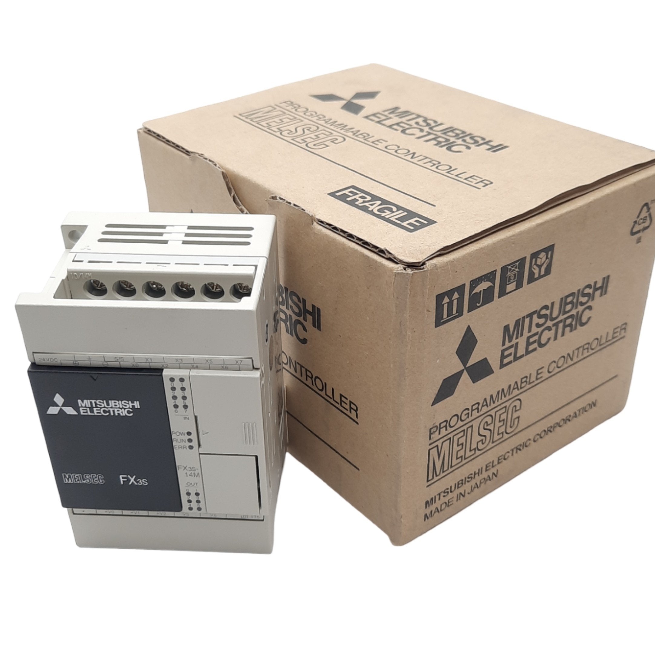 Compactdss Automation Mitsubishi FX3S-14MT/DSS Programmable Controller, 24VDC, 8 In, 6 Out ...