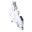 New Lot of 50 Wago 280-560 Terminal Block, 3-Conductor, 3-Level, 400V 20A, DIN Rail
