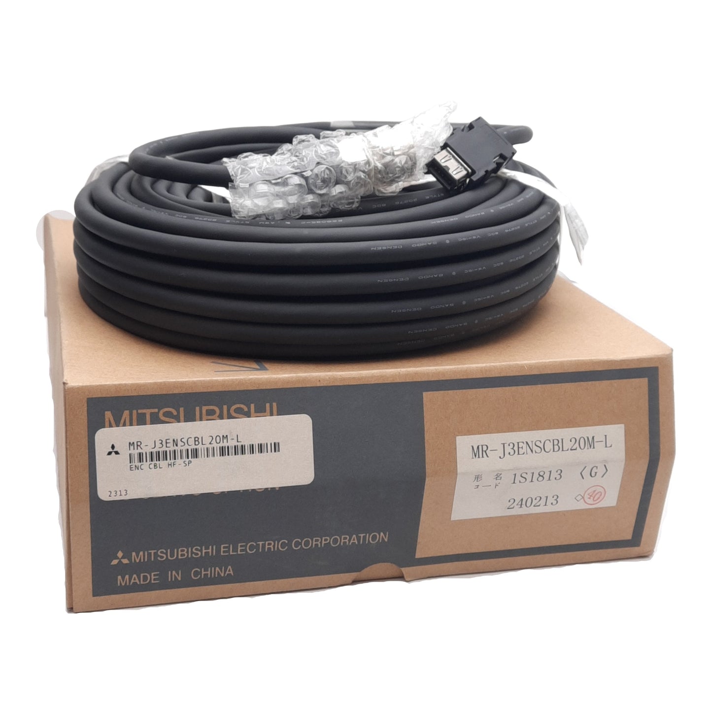 New Mitsubishi Electric MR-J3ENSCBL20M-L Servo Encoder Feedback Cable, 20m