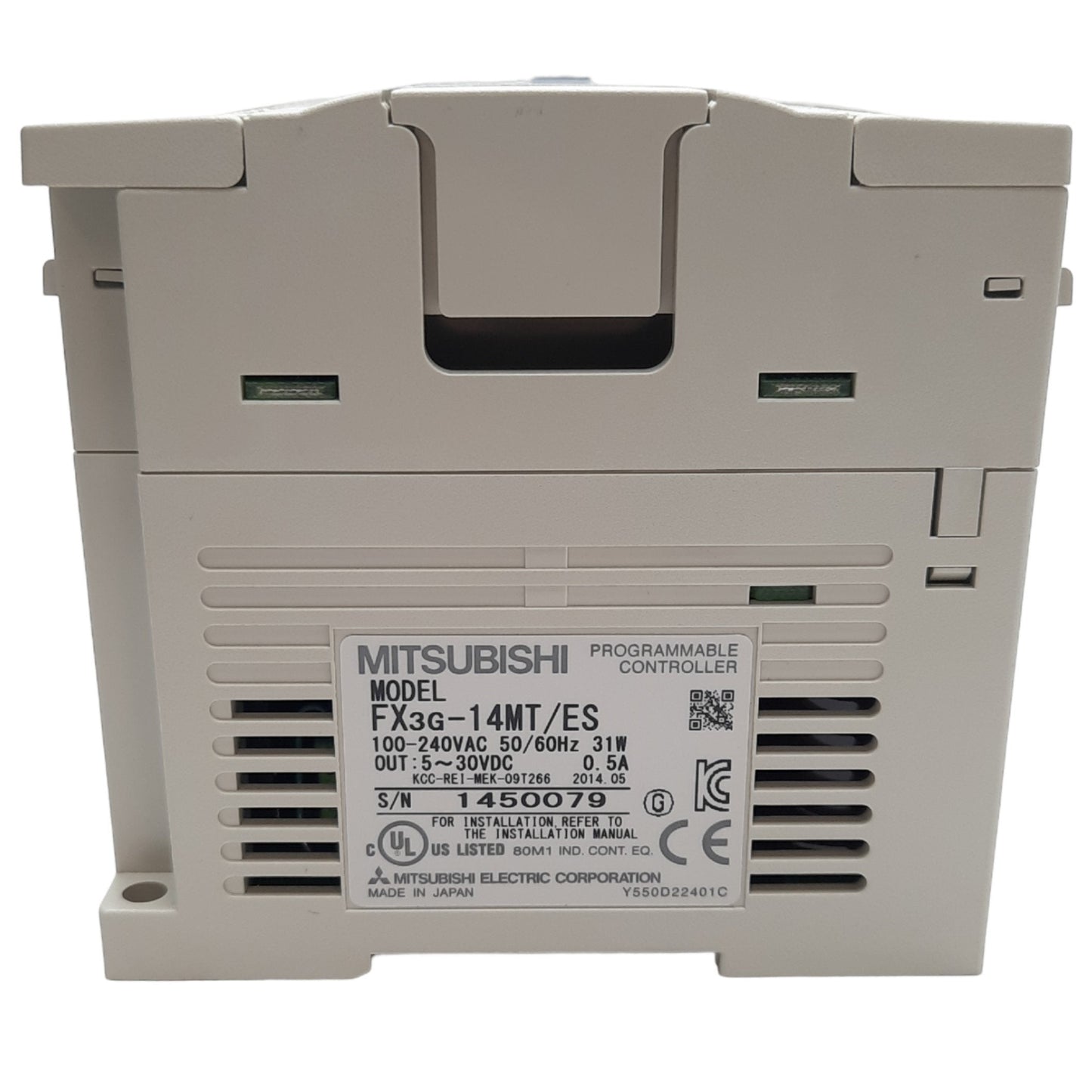 New Mitsubishi FX3G-14MT/ES Programmable Controller, 100-240VAC, 8 In, 6 Out, Sink