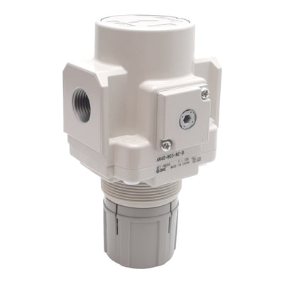 New SMC AR40-N03-NZ-B Pneumatic Regulator, 7-125PSI Set, 145PSI Supply, 3/8in NPT