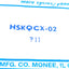 New Bimba HSKQCX-02 Position Sensor 30VDC 150mA, Sinking NPN Output, M8 3-Pin