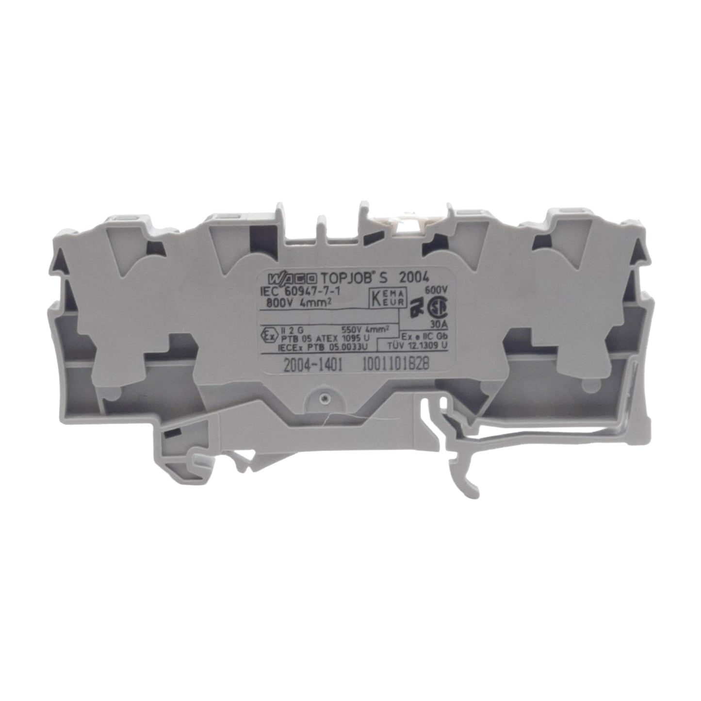 New – Open box Lot of 15 Wago 2004-1401 TOPJOBS Terminal Block, 600V 30A, 6.2mm, DIN Rail