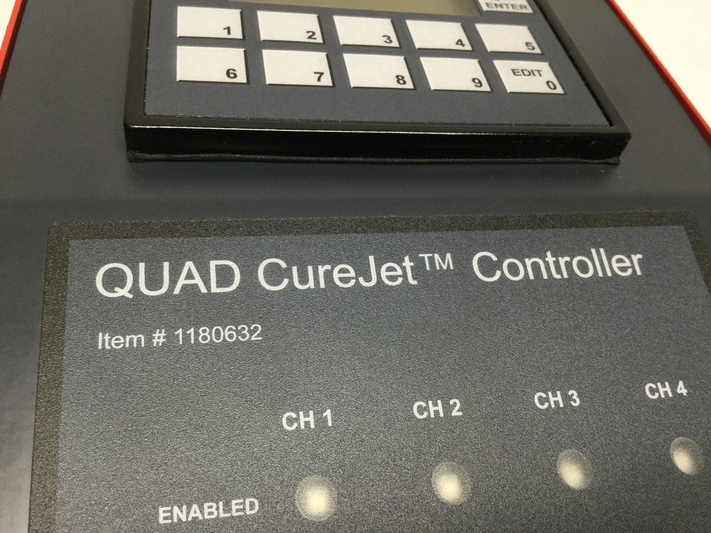 Used Loctite 1180632 CureJet Quad CL28 LED Spot Light Curing Controller, 4-Channel
