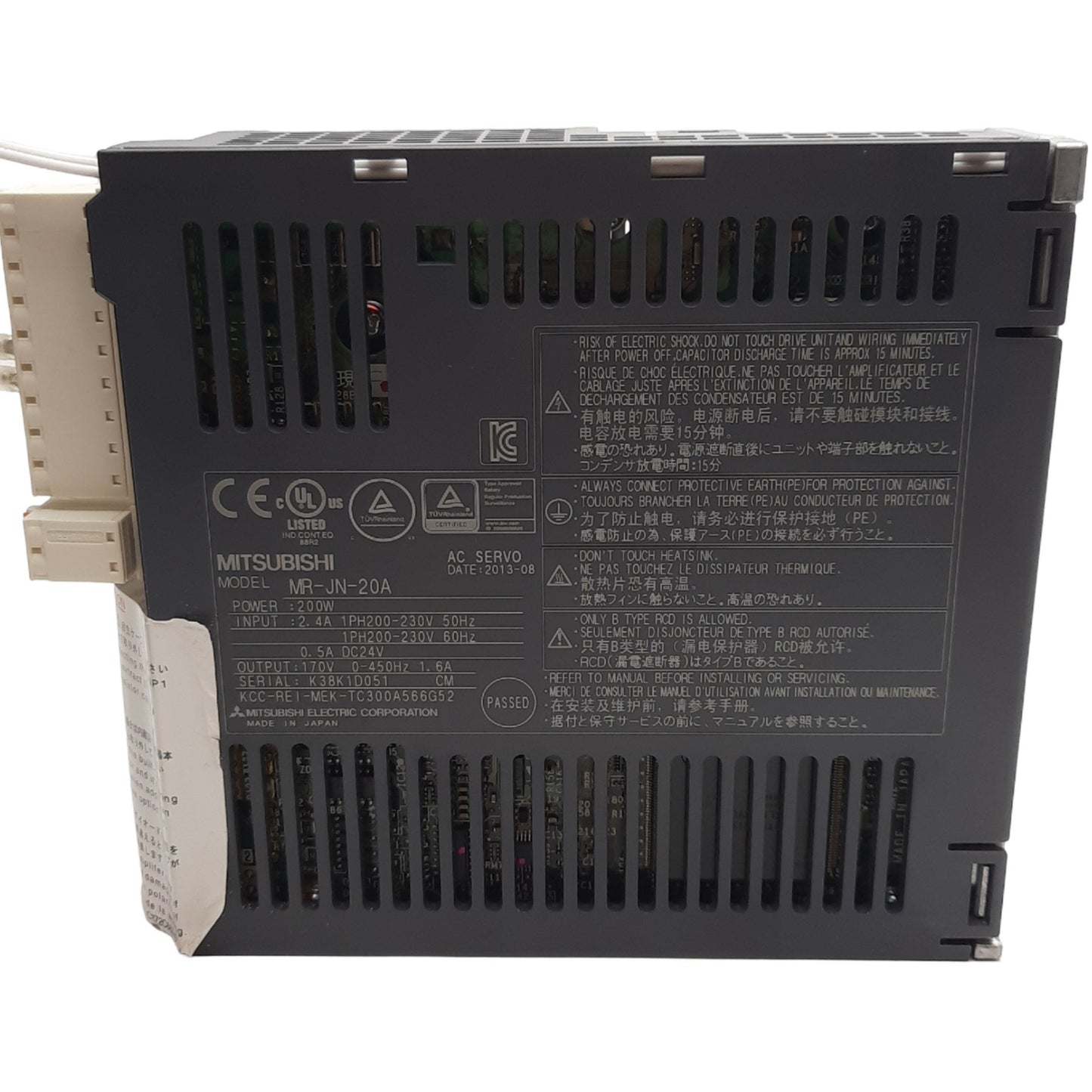 New Mitsubishi MR-JN-20A Servo Amplifier, 200-230VAC 1 Phase Input, 200W Output