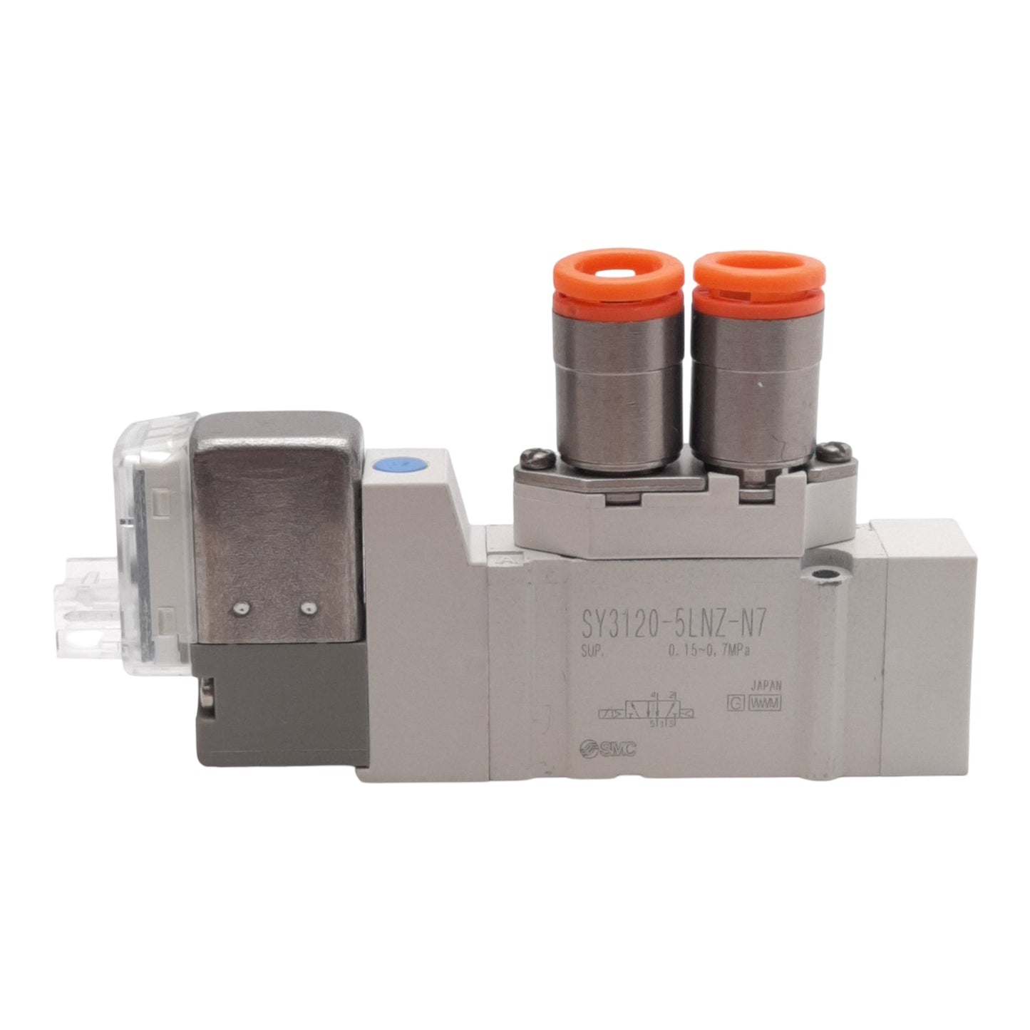 New – Open box SMC SY3120-5LNZ-N7 Solenoid Valve 2-Position Single ø1/4in One-Touch 24VDC Coil