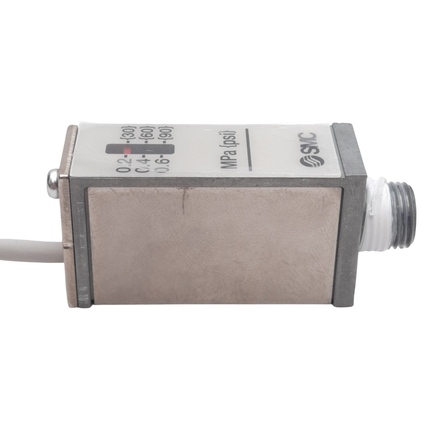 Used SMC IS10-N01-6LP Pressure Switch, 0.1-0.6MPa Set, 100VAC/DC 20mA, 3m Lead