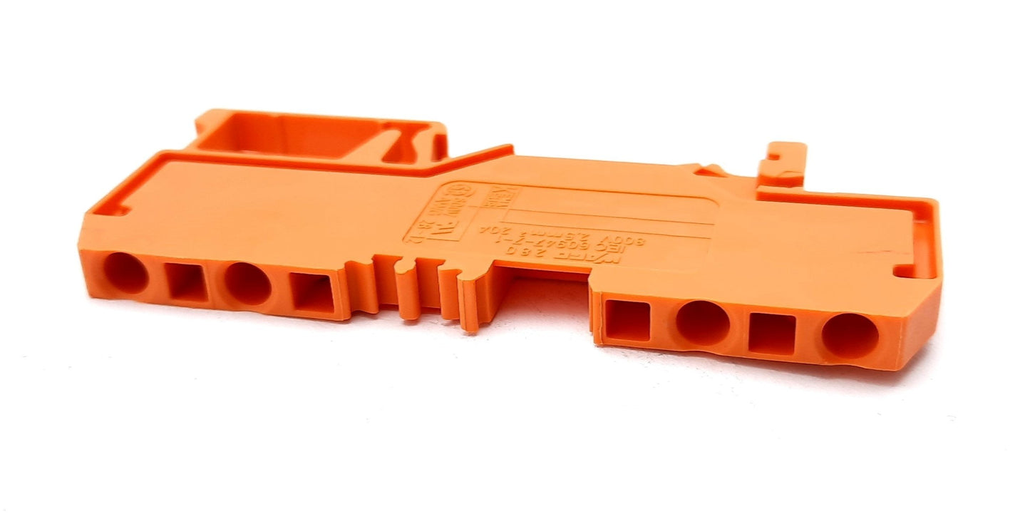 New Lot of 25 Wago 208-835 Terminal Block Through Terminals 800V 20A 12-28AWG 4-Cond