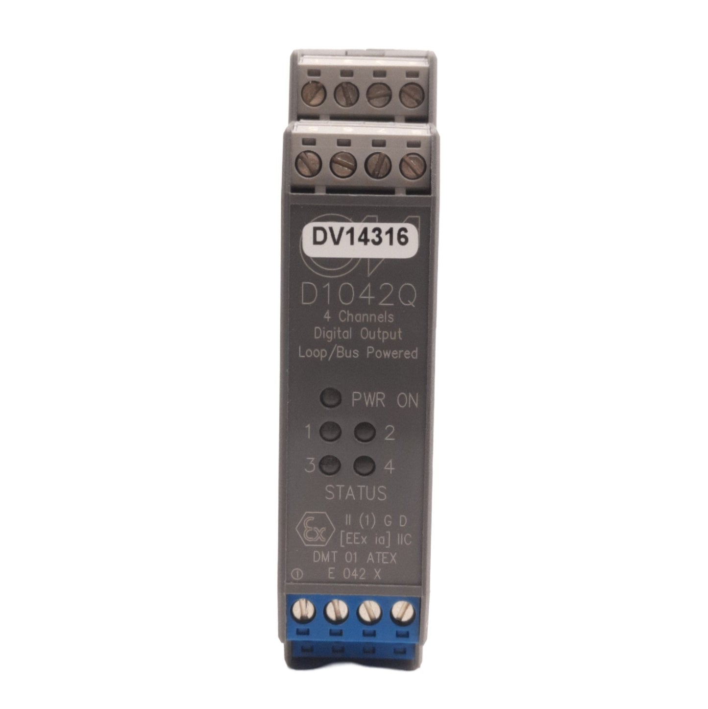 Used GM International D104Q Digital Output Module, 4-Ch, 24VDC, 22mA Per Channel