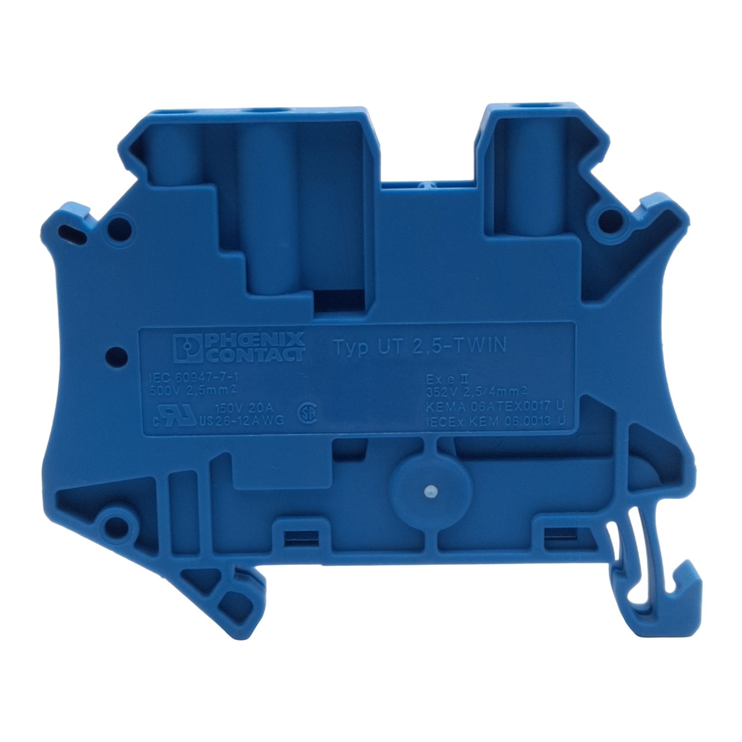 New Lot of 20 Phoenix Contact 3044526 Feed-Through Terminal Block, 3-Pos, 500V 24A