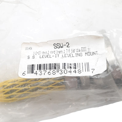 New S&W SSW-2 Steel Leveling Mount, Stud Style, 1/2-13 Thread, 3 1/8in, 5000lbs Max