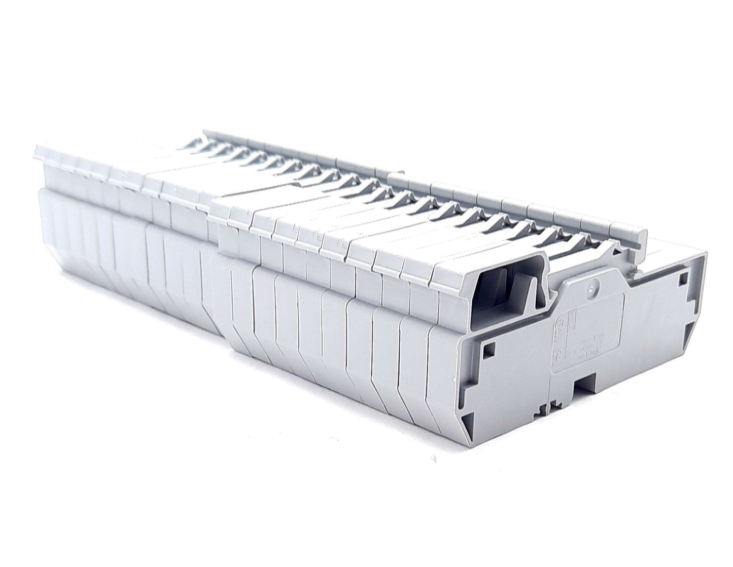 New Lot of 20 Wago 282-681 3 Conductor Terminal Block 800V 41A 10-24AWG 8x32.5x93mm