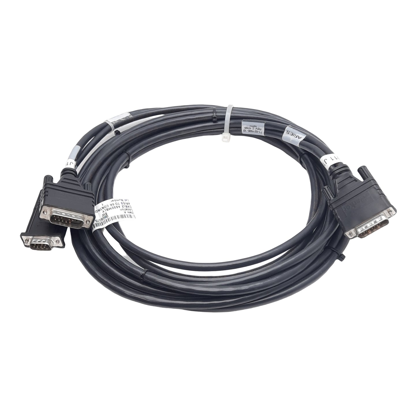 Used Parker 71-021600-10 Rev C Command Cable, Aries to 6K, Encoder & Drive, 10ft