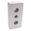 New Lot of 2 Tslots 655128 3-Hole Center Tap Base Plate, Series 15, 3x1.5x0.75in