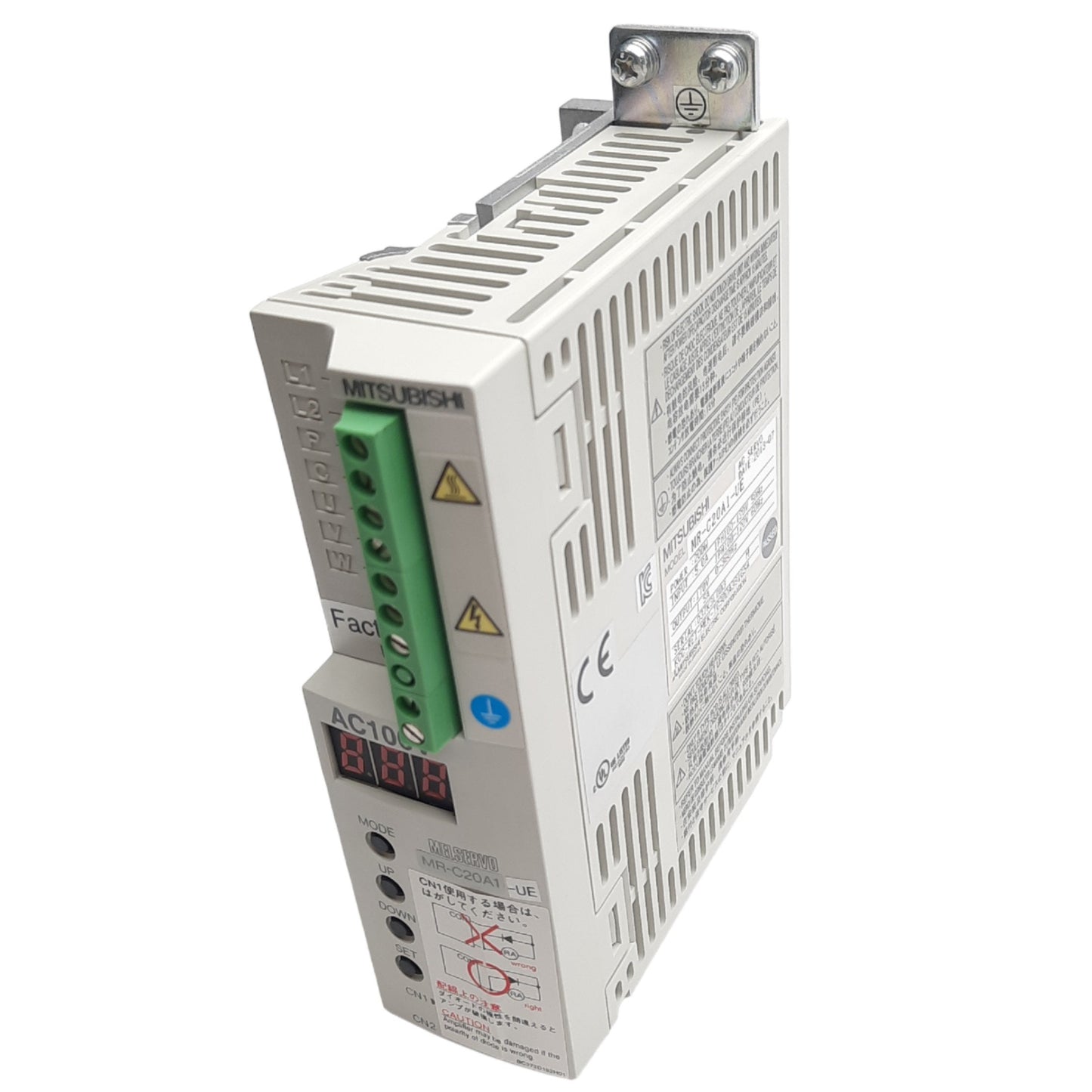 New Mitsubishi MR-C20A1-UE Servo Amplifier, 100-120 VAC 1-Phase Input, 200W Output