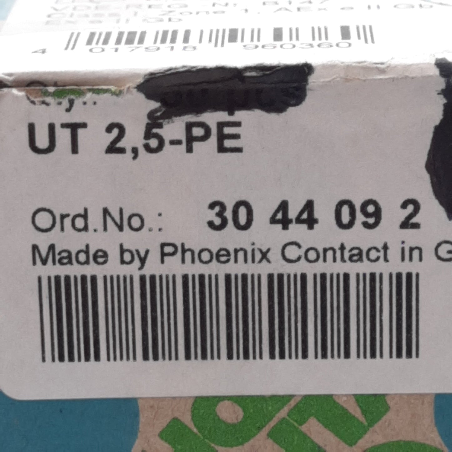 New Lot of 20 Phoenix Contact 3044092 Ground Terminal Block, 5.2mm, DIN Rail