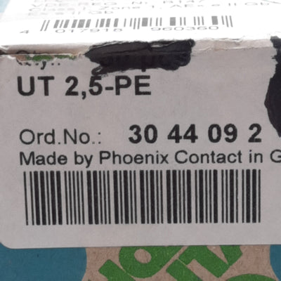 New Lot of 20 Phoenix Contact 3044092 Ground Terminal Block, 5.2mm, DIN Rail