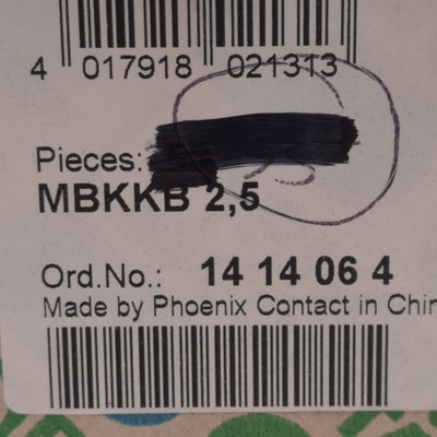 New Lot of 25 Phoenix Contact 1414064 Terminal Block, 4-Pos 2-Level, 5.2mm, 500V 24A