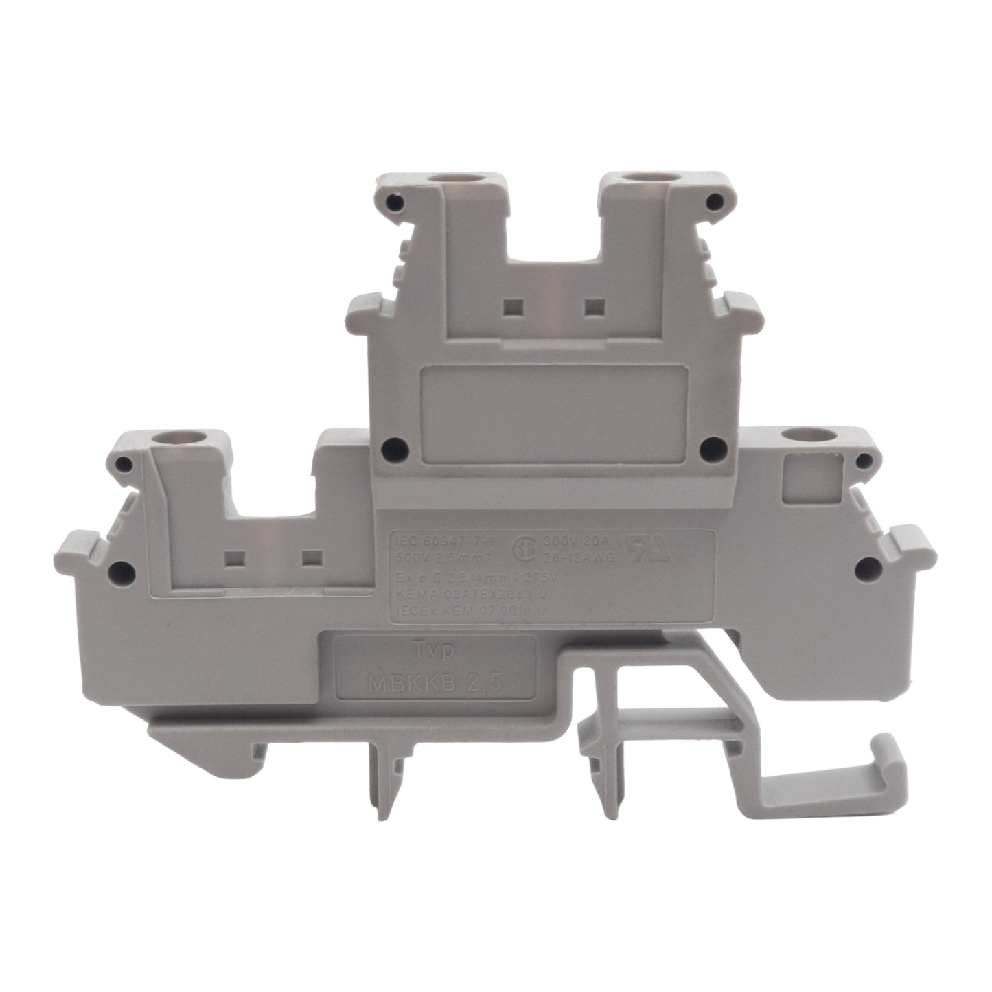 New Lot of 25 Phoenix Contact 1414064 Terminal Block, 4-Pos 2-Level, 5.2mm, 500V 24A