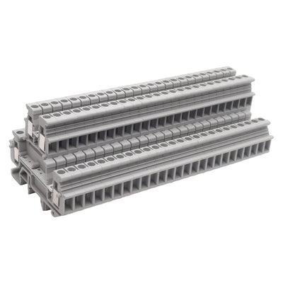 New Lot of 25 Phoenix Contact 1414064 Terminal Block, 4-Pos 2-Level, 5.2mm, 500V 24A