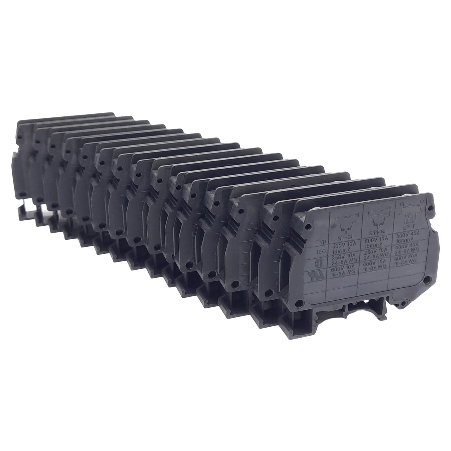 New Lot of 15 Phoenix Contact 0920083 USIG Fuse Terminal Block, 10.2mm, 500V 10/40A