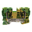 New Lot of 5 Phoenix Contact 3036165 Ground Terminal Block, 2-Position, 12.2mm