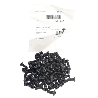 New Lot of 100 80/20 3050 Button Head Socket Capped Screws, 10-32 x 0.500in, BHSCS