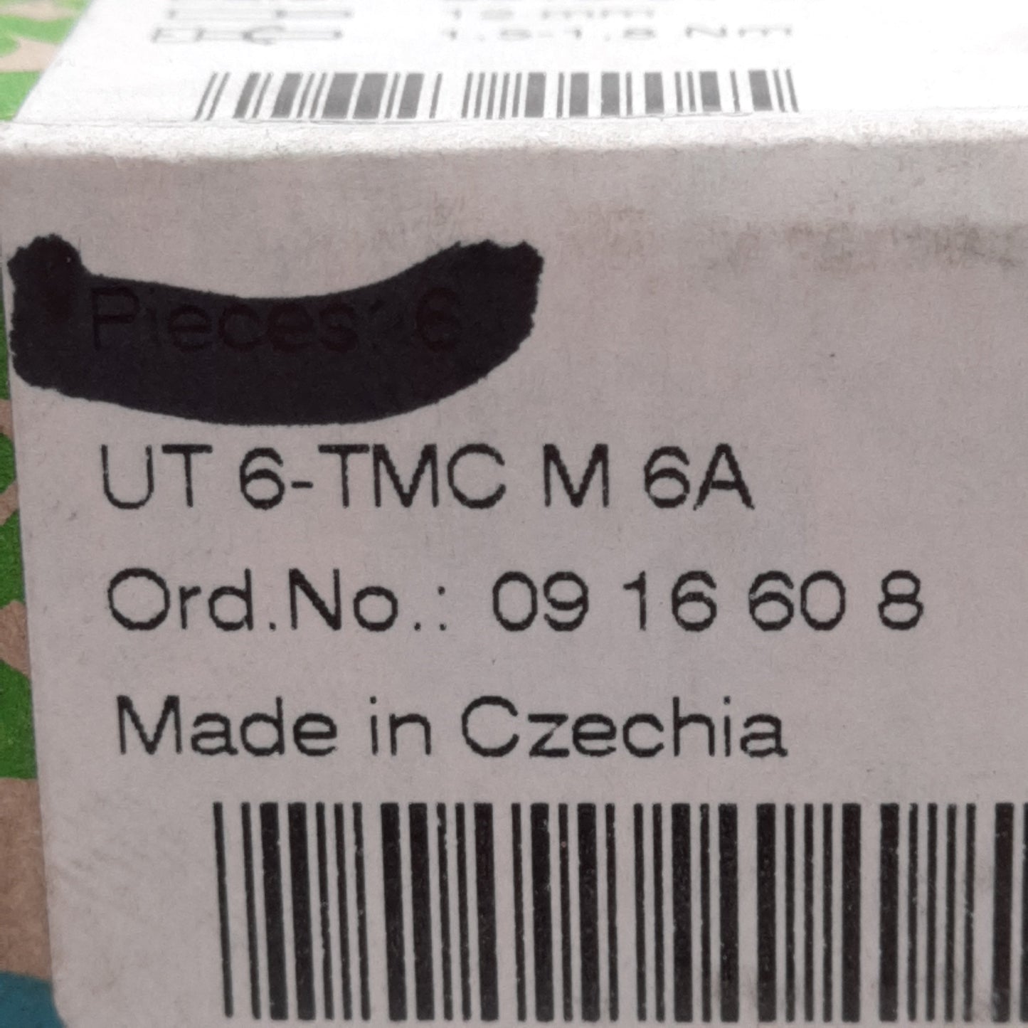 New Lot of 2 Phoenix Contact 0916608 Breaker Terminal Block, 240VAC/28VDC 6A