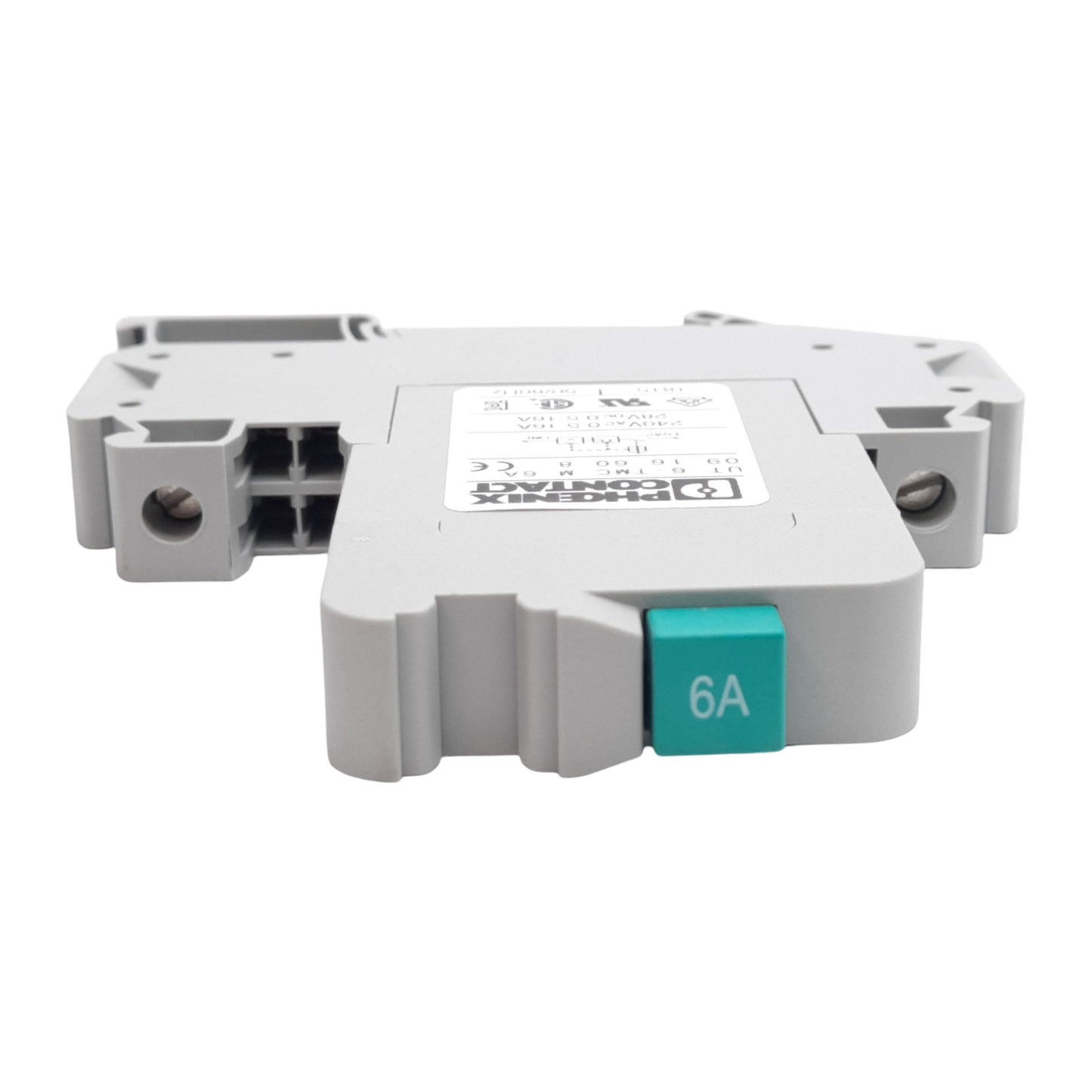 New Lot of 2 Phoenix Contact 0916608 Breaker Terminal Block, 240VAC/28VDC 6A